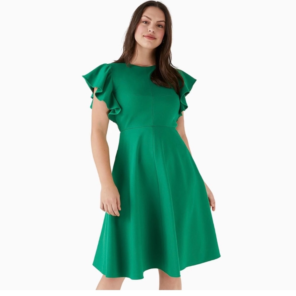 Kate Spade Vibrant Green Midi Dress